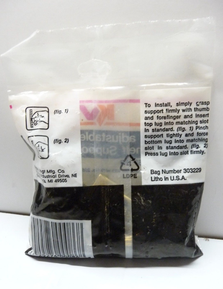 12 Pack: Knape & Vogt 256P BR Shelf Support