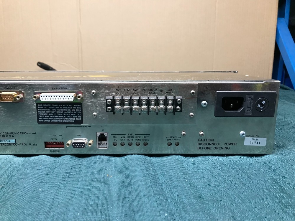 RTS by Telex Matrix Intercom System KP96-7 Intercom Control Panel w/ Cord + Mic