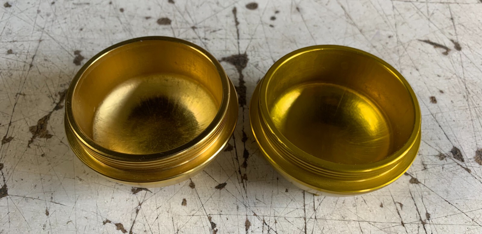 Sprintcar Hub Dust Cap Winters Screw In Style PAIR W/O O-ring (FREE SHIPPING)