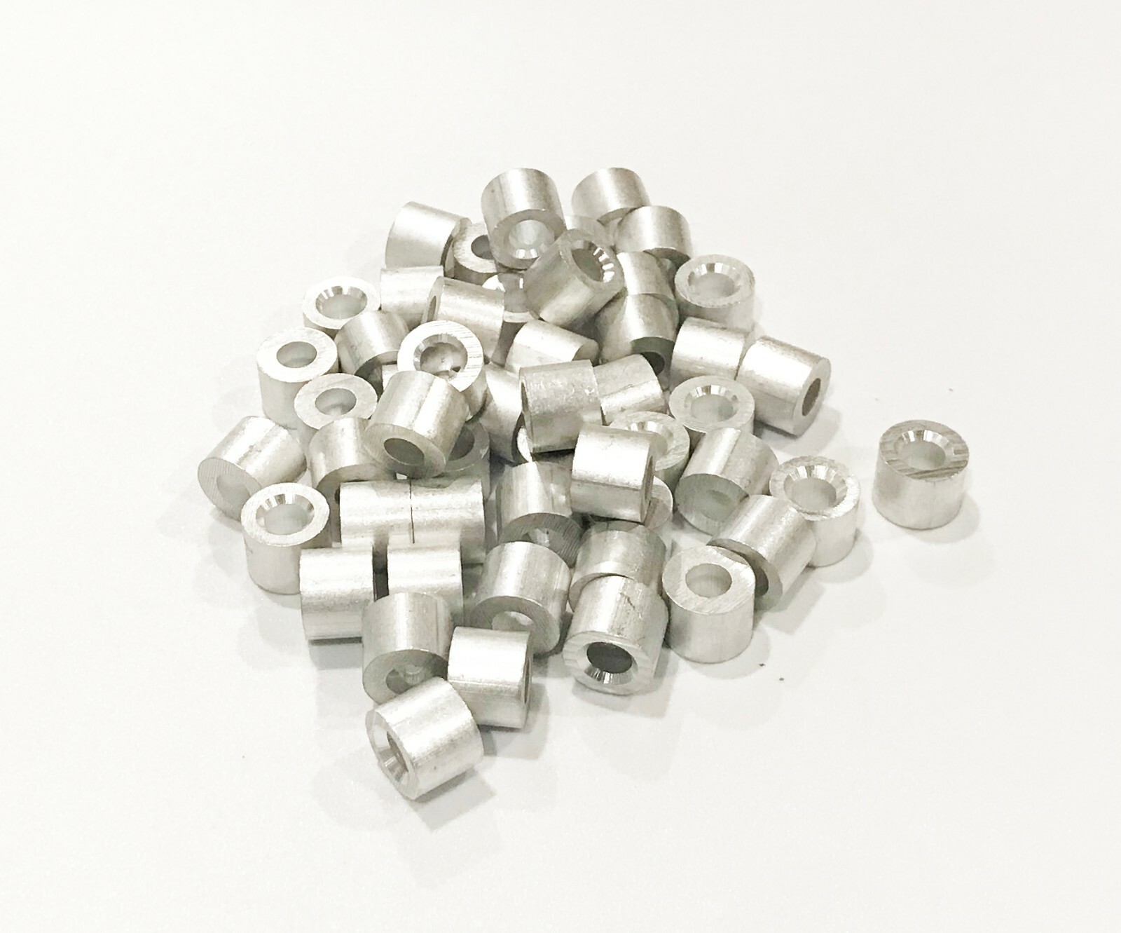 3/16" Aluminum Swage Line Stop End for Wire Rope Cable Clip Crimps 25 ~ 500PCS