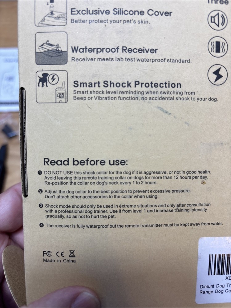 Dimunt Dog Training Collar New Open Box