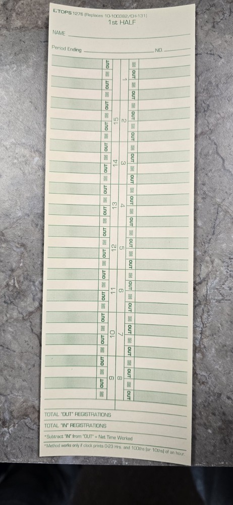 Acroprint ES900 Traditional Punch Time Clock