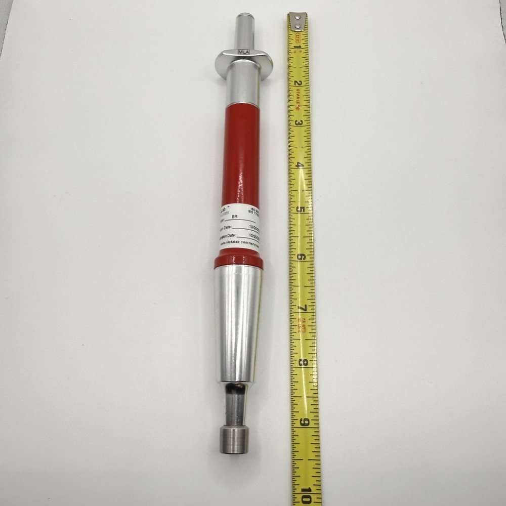 VistaLab MLA Macro Precision Pipettes 2mL Fixed Volume 2000µL Red ISO Calibrated