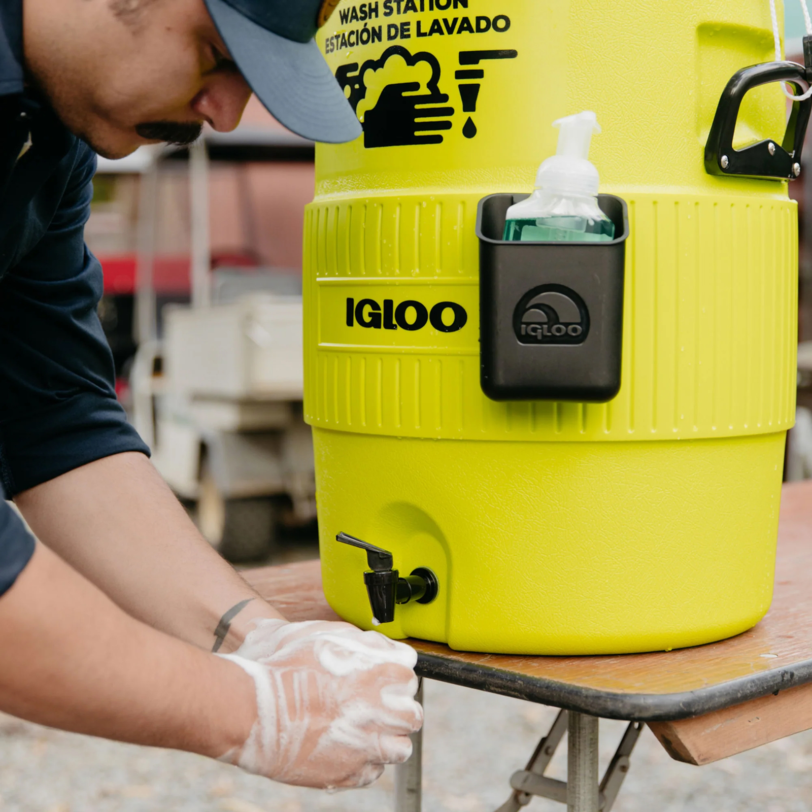 Igloo 5 Gallon Hand Wash Station - Green/Black