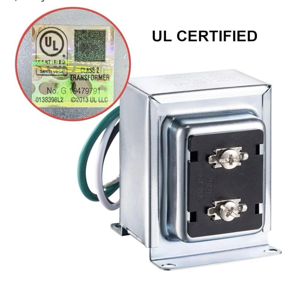 Maxdot 1 Pack Doorbell Transformer 16V 30VA Compatible with Ring Wired Video...