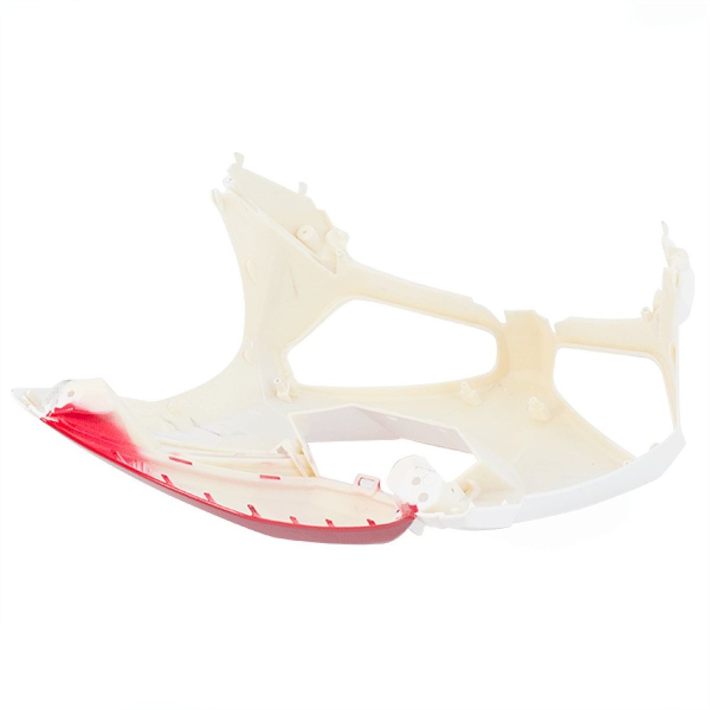 Headlight Panel White/Red for ZN125T-34 Headlight Surround Panel Front Painted