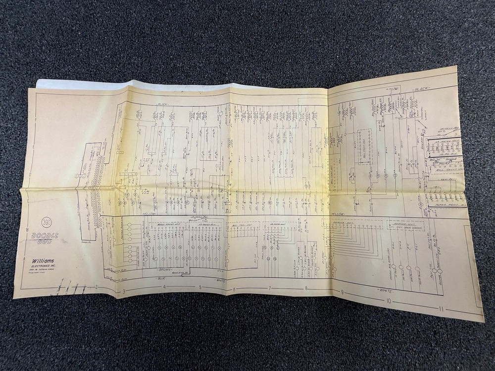 Williams Doodle Bug Choice Pinball Machine Game Manual Schematics ORIGINAL
