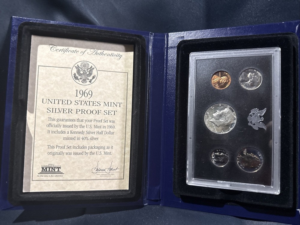 1969 United States Mint Proof Set 40% Silver Half