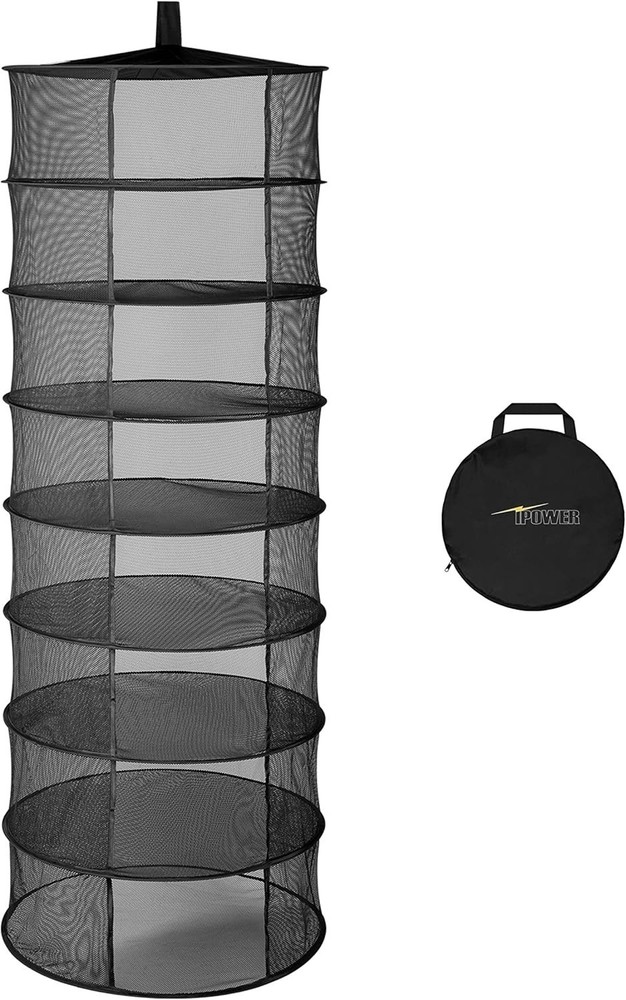 Drying Rack 2-Layer 2-Feet Hanging Mesh Net Dryer Collapsible W/ U-Shape