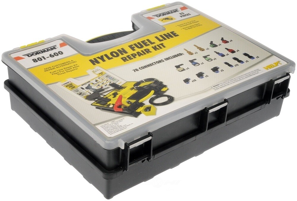 COMPLETE NYLON FUEL LINE REPAIR KIT WITH CASE, CONNECTOR AND TOOL