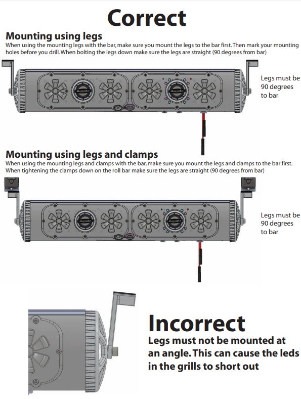 Bazooka 24in G3 Doubled Sided Party Bar Soundbar 450W UTV ATV Golf Cart