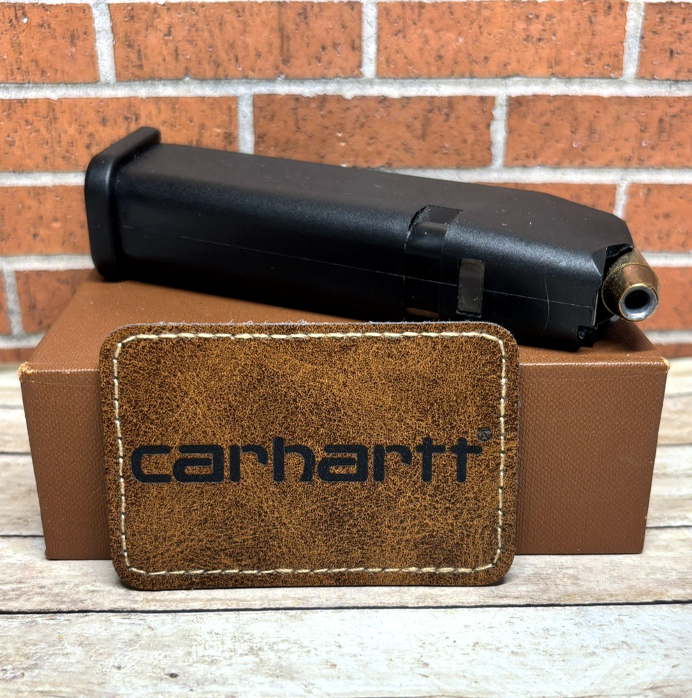 Leatherette Carhartt Patch - Iron on Adhesive Carhartt Patch