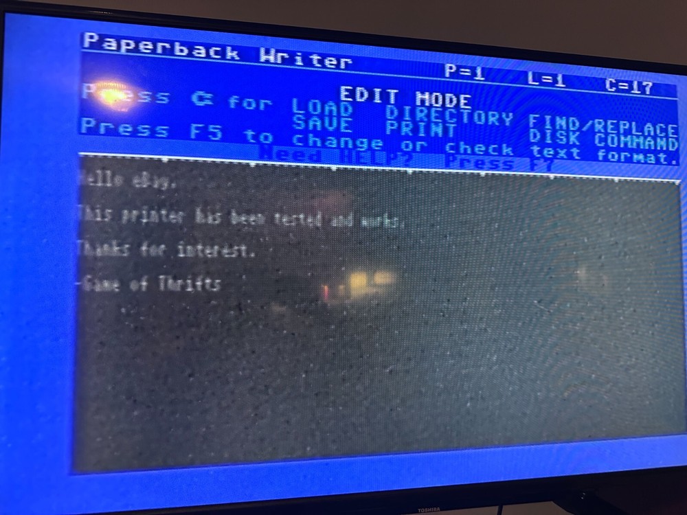 Star Micronics Gemini 10X Dot Matrix Printer GOOD WORKING COND. SEE *VIDEO*