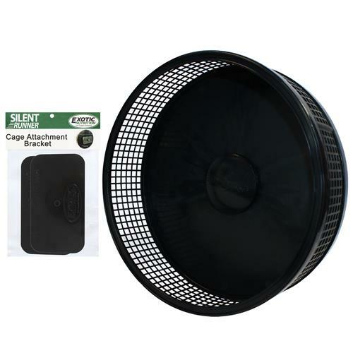 Silent Runner Pro Black - Durable Pet Exercise Wheel with Cage Attachment