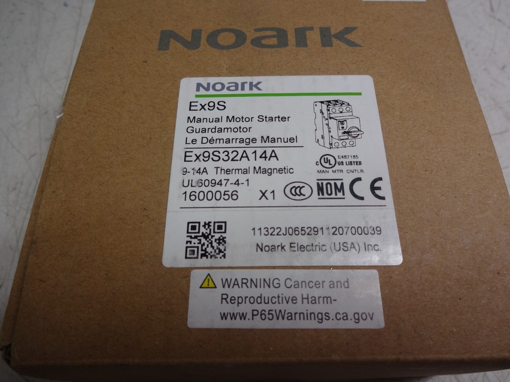 Noark Ex9s32a14a Manual Motor Starter 9-14amp