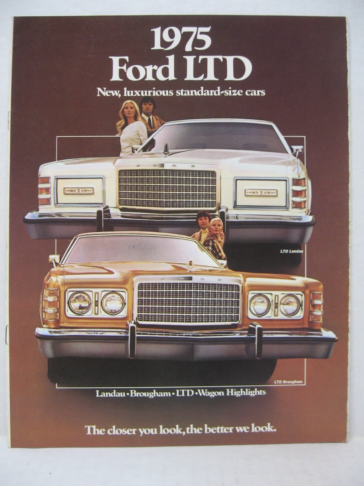 1975 Ford LTD Landau Brougham Wagon Car Dealer Sales Brochure Catalog