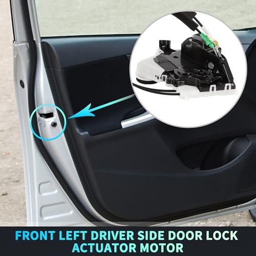 Replacement Front Left Driver Side Power Door Lock Actuator Motor with Cable