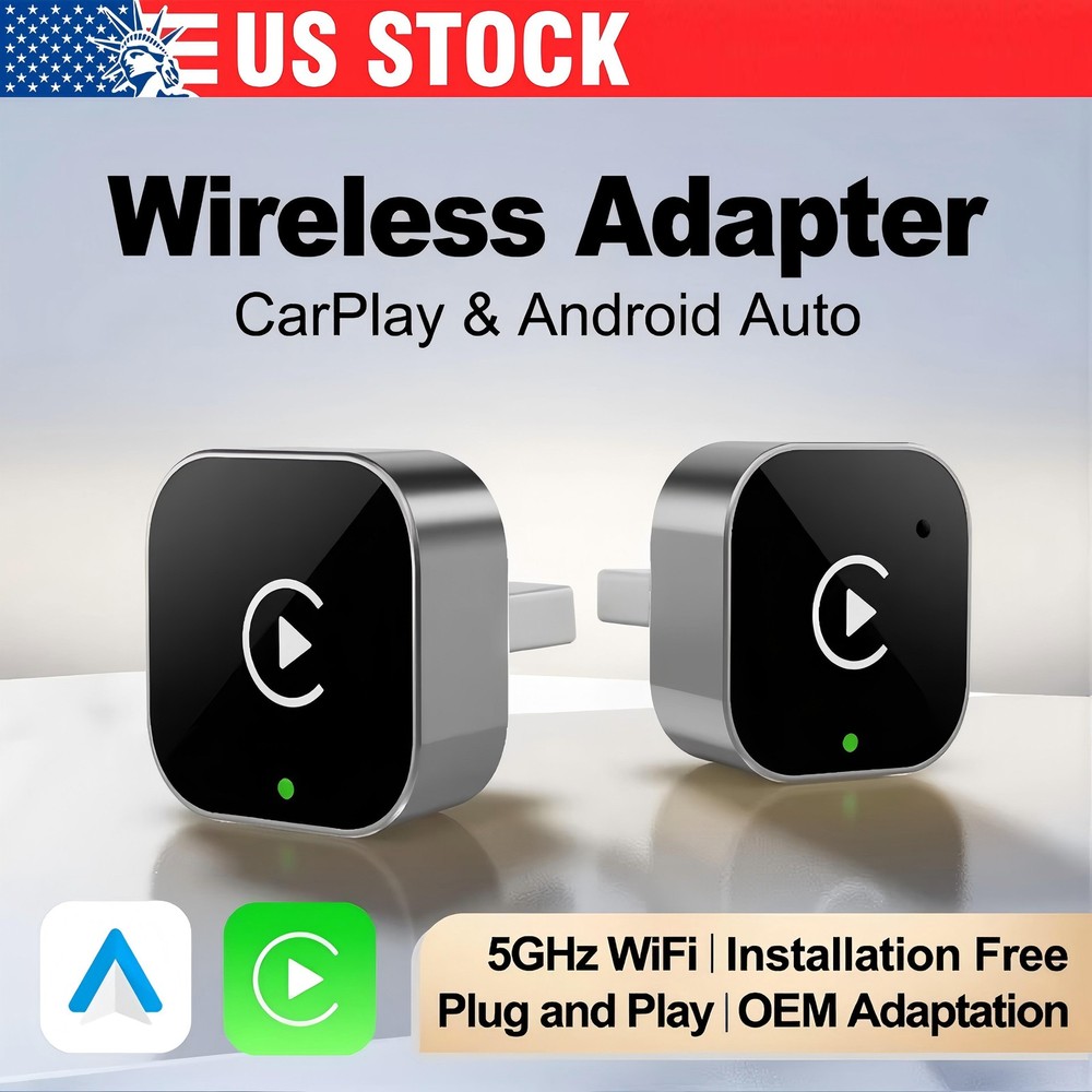 USB Auto Wireless CarPlay Adapter For iPhone Apple Wireless Dongle Plug ＆ Play