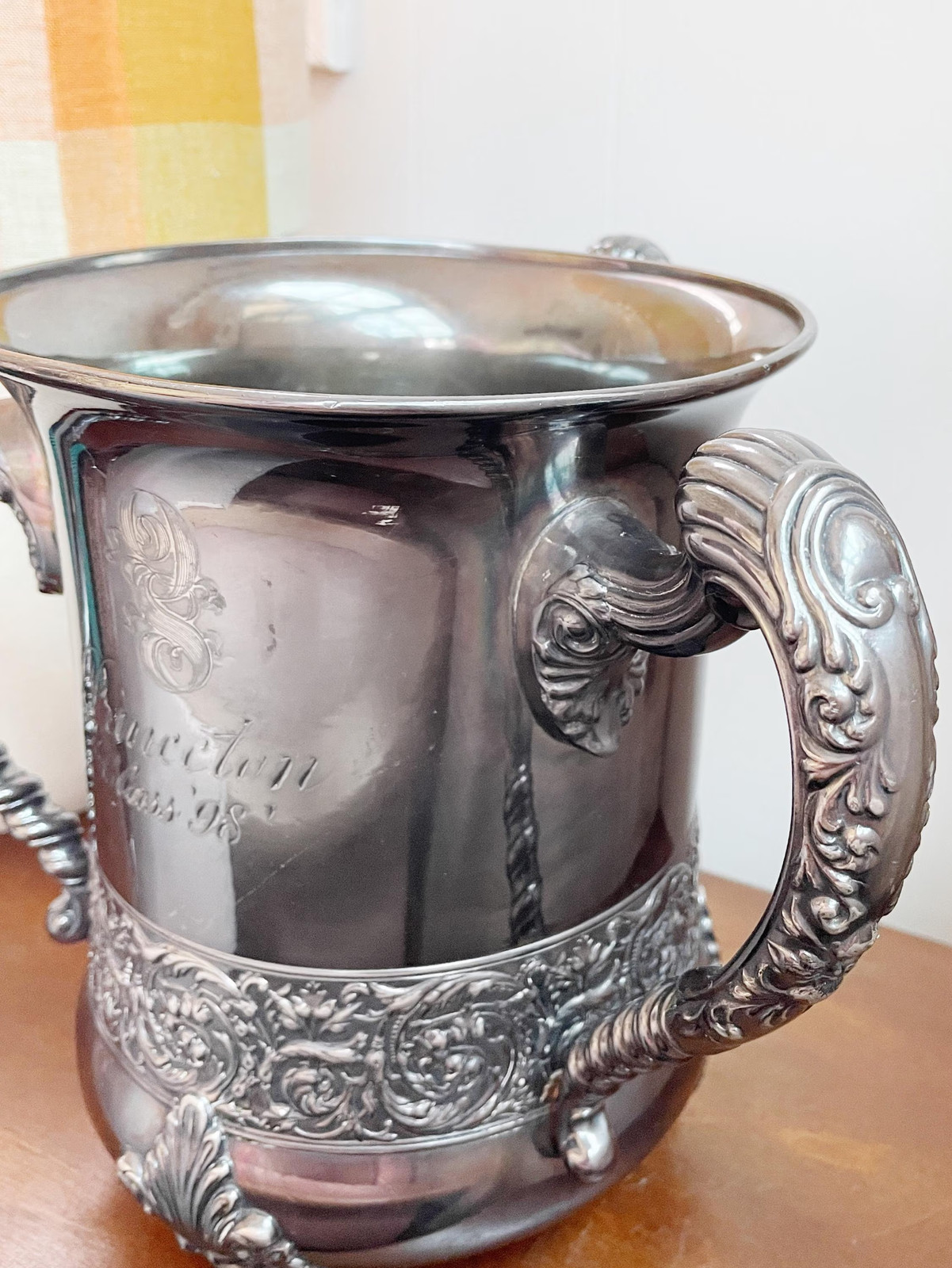 Antique 1898 Silverplated Princeton University Trophy