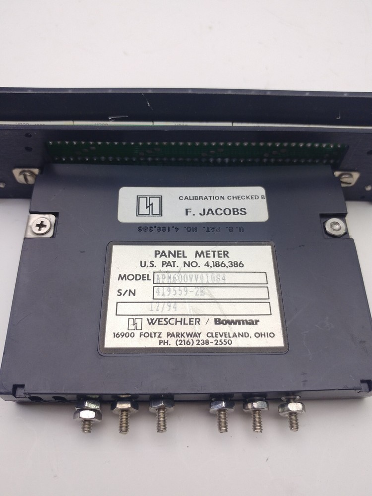 BOWMAR APM600VV010S4 PANEL METER LED