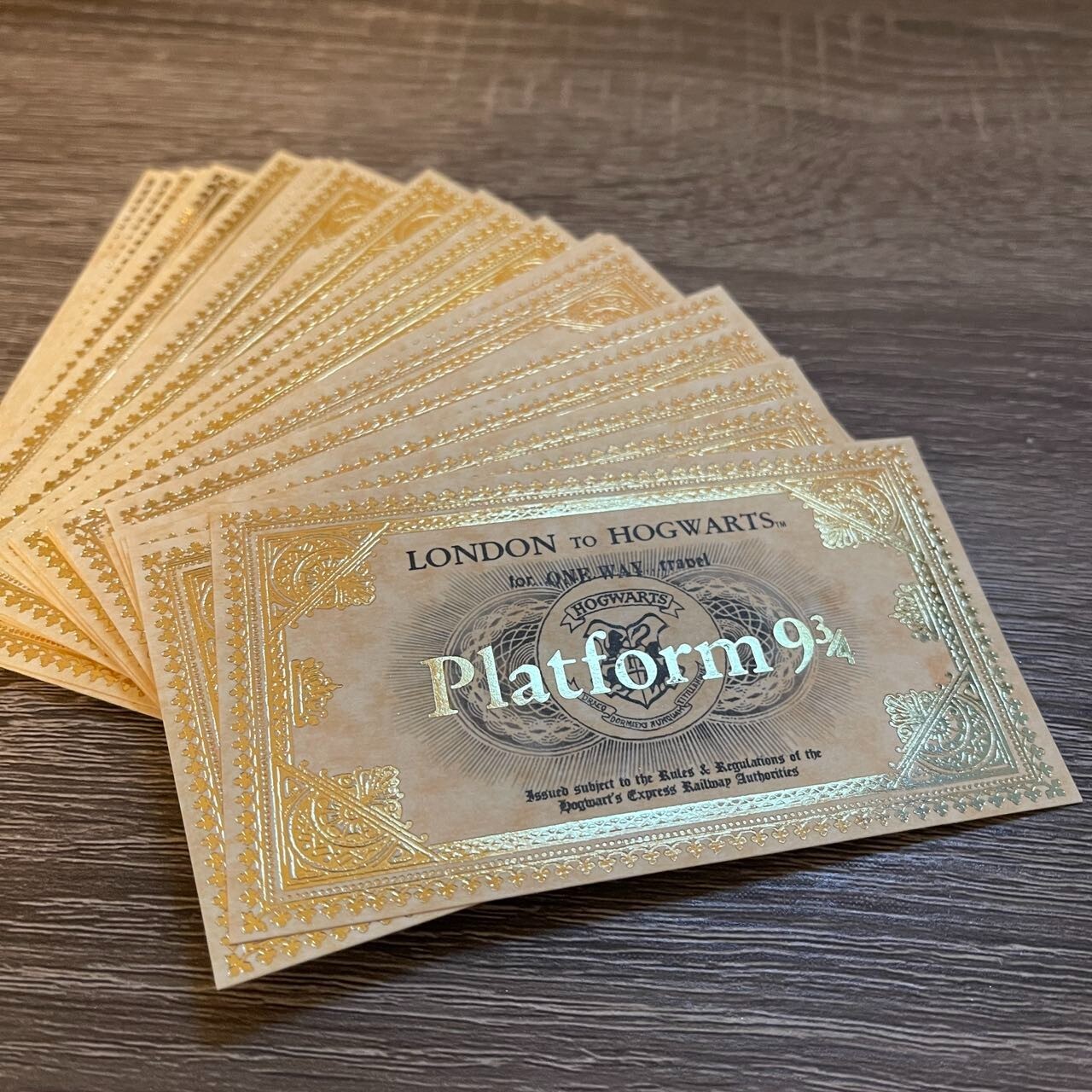 Promotional 10-PACK Harry Potter Hogwarts Express Platform 9 3/4 Ticket Gifts