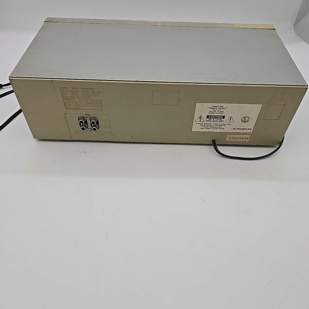Realistic Cassette Tape Deck SCT-45, READ!!!