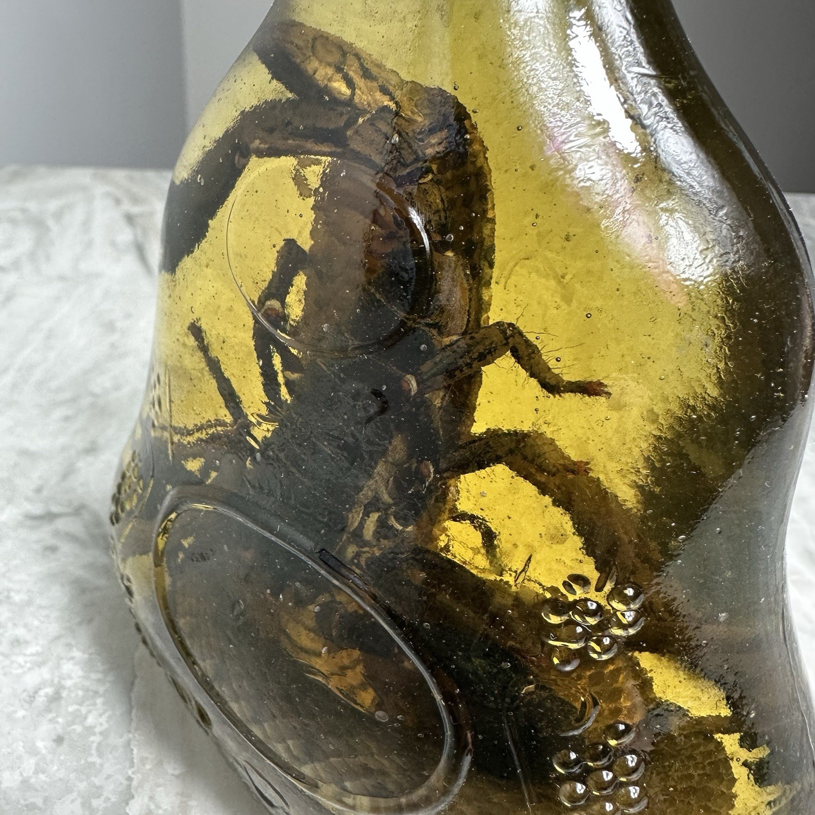 Cobra Snake And A Scorpion In A Glass Bottle 7" Tall - Snake Wine?