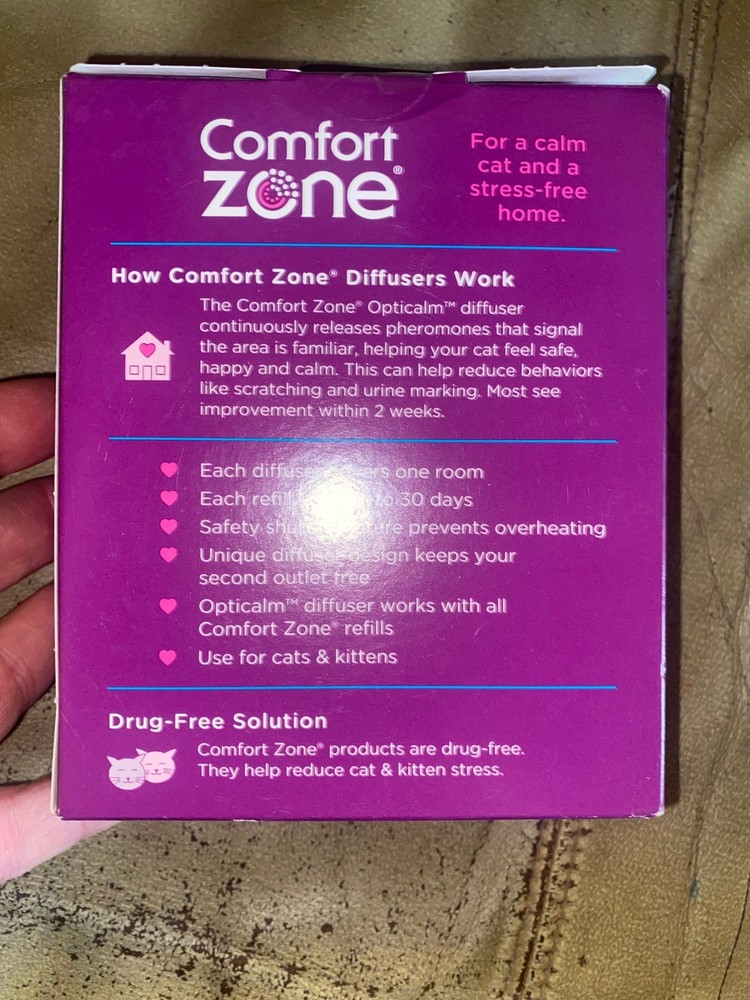 Comfort Zone Single & Multi-Cat Calming Kit. 2 Plug In & 2 Phermone Refils