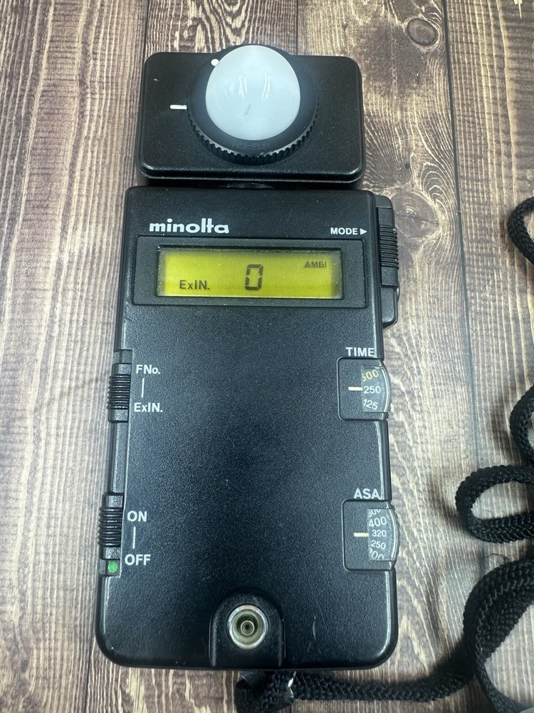 Minolta Flash Meter III Black Spherical Diffuser Digital Exposure Light Meter