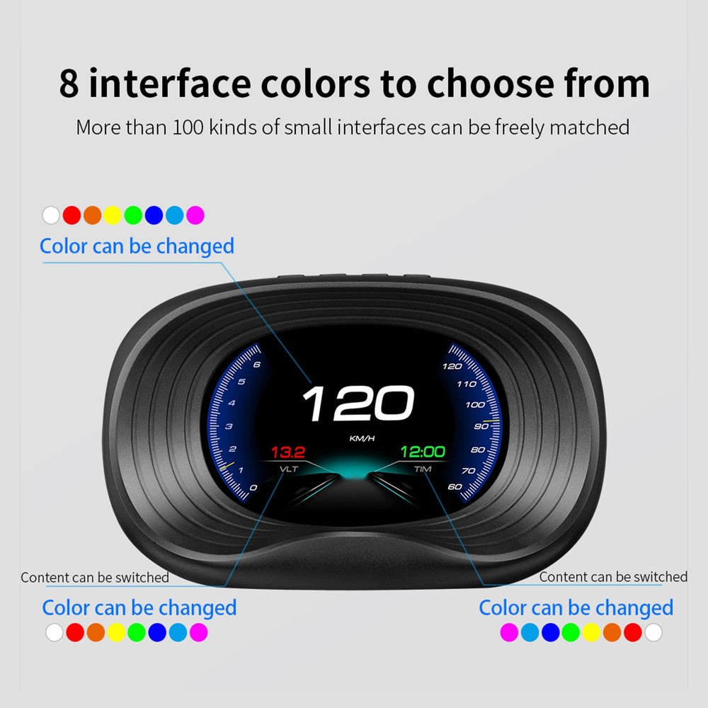 Digital OBDII Speedometer Car With OBD Interface Speed Volt JXPJ