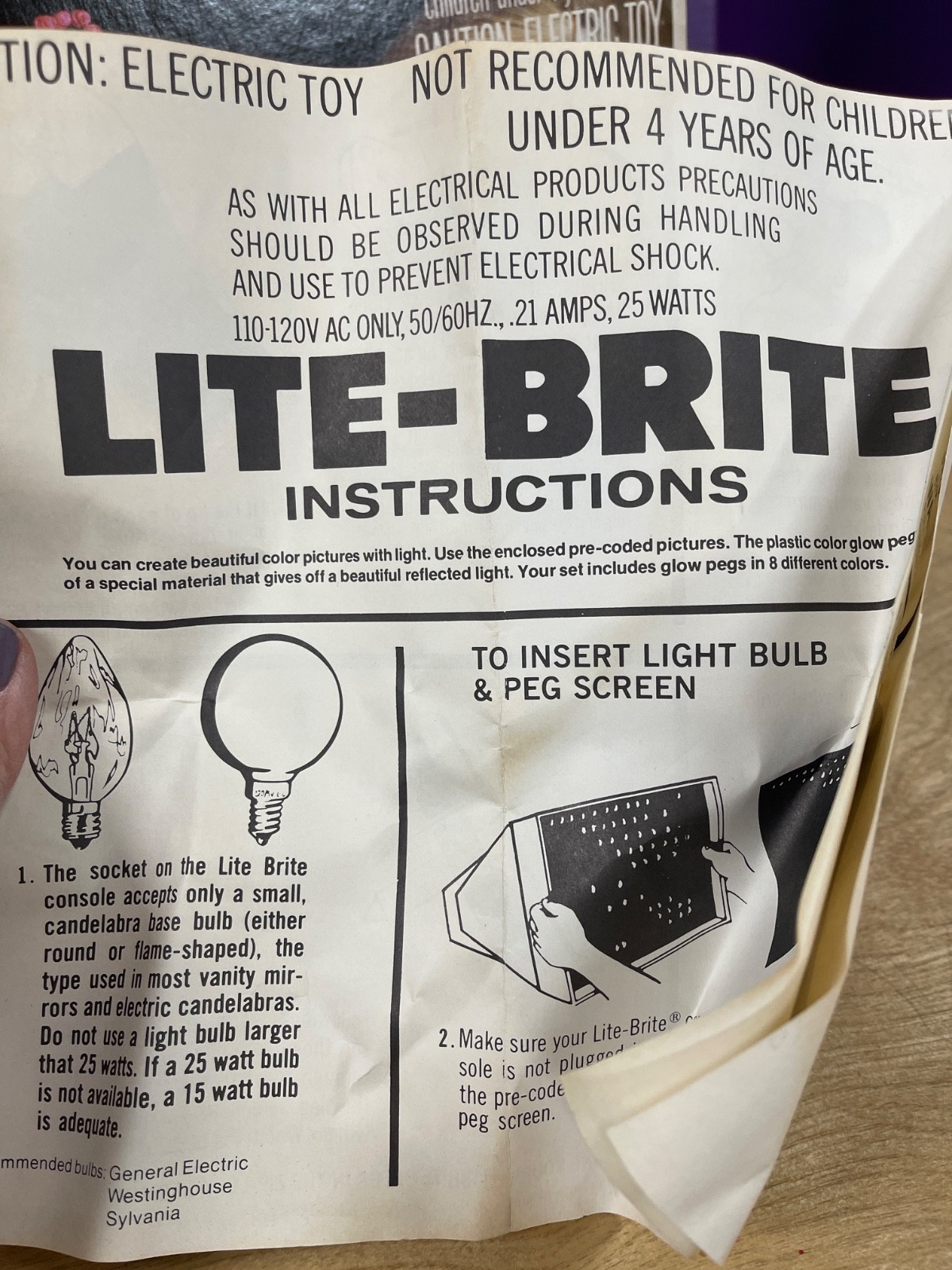 Lite Brite Vintage 1983 In Original Box Pegs Pages Works Retro 80s