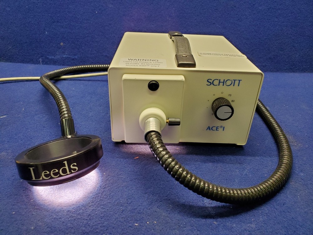 Schott ACE I  EKE  Microscope Illuminator with Ring Light Leeds
