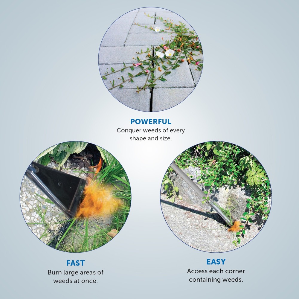 Wide Flame Weed Burner Propane Torch Self Igniting