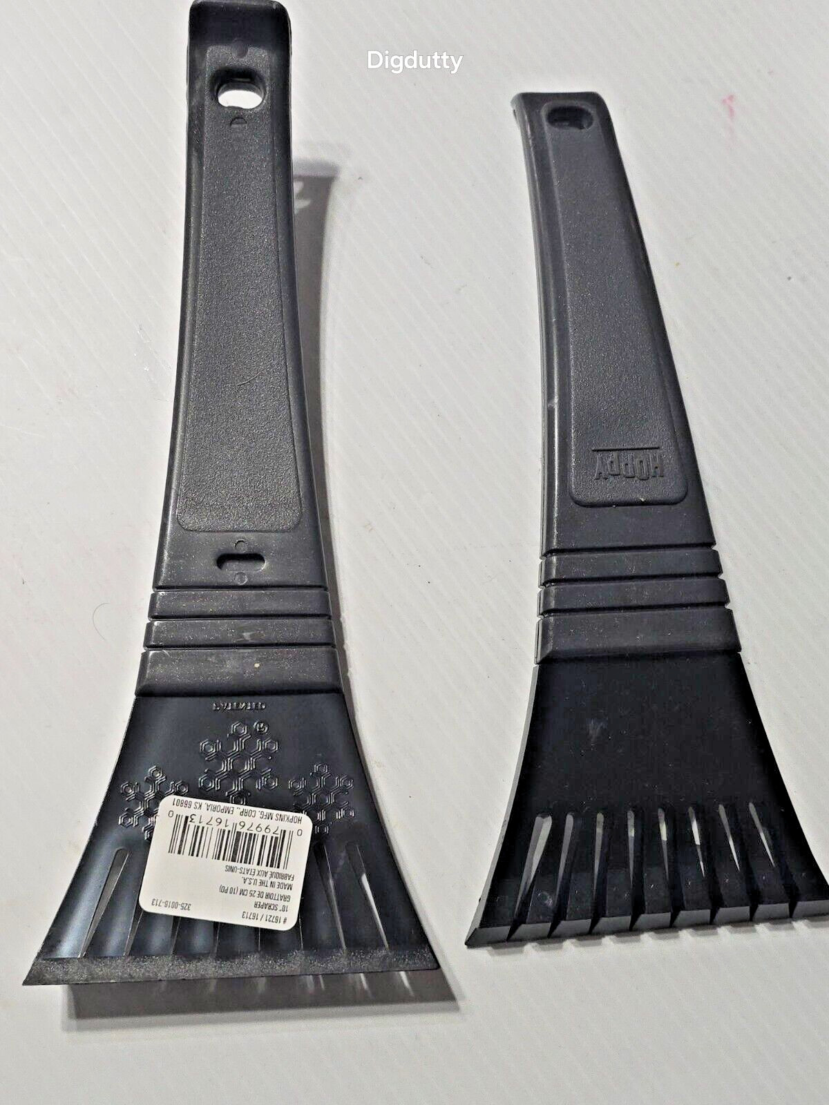 LOT OF 2 Gray 10" Hoppy Subzero Ice Scraper 16721 16713 Hopkins, USA - NEW