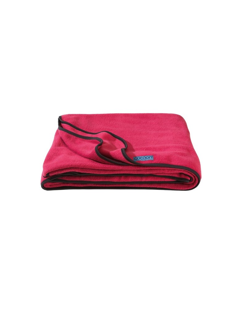 Cocoon Fleece Travel Blanket, Raspberry