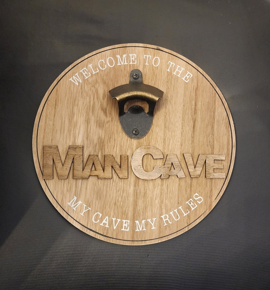Man Cave Wall Decor Bottle Opener