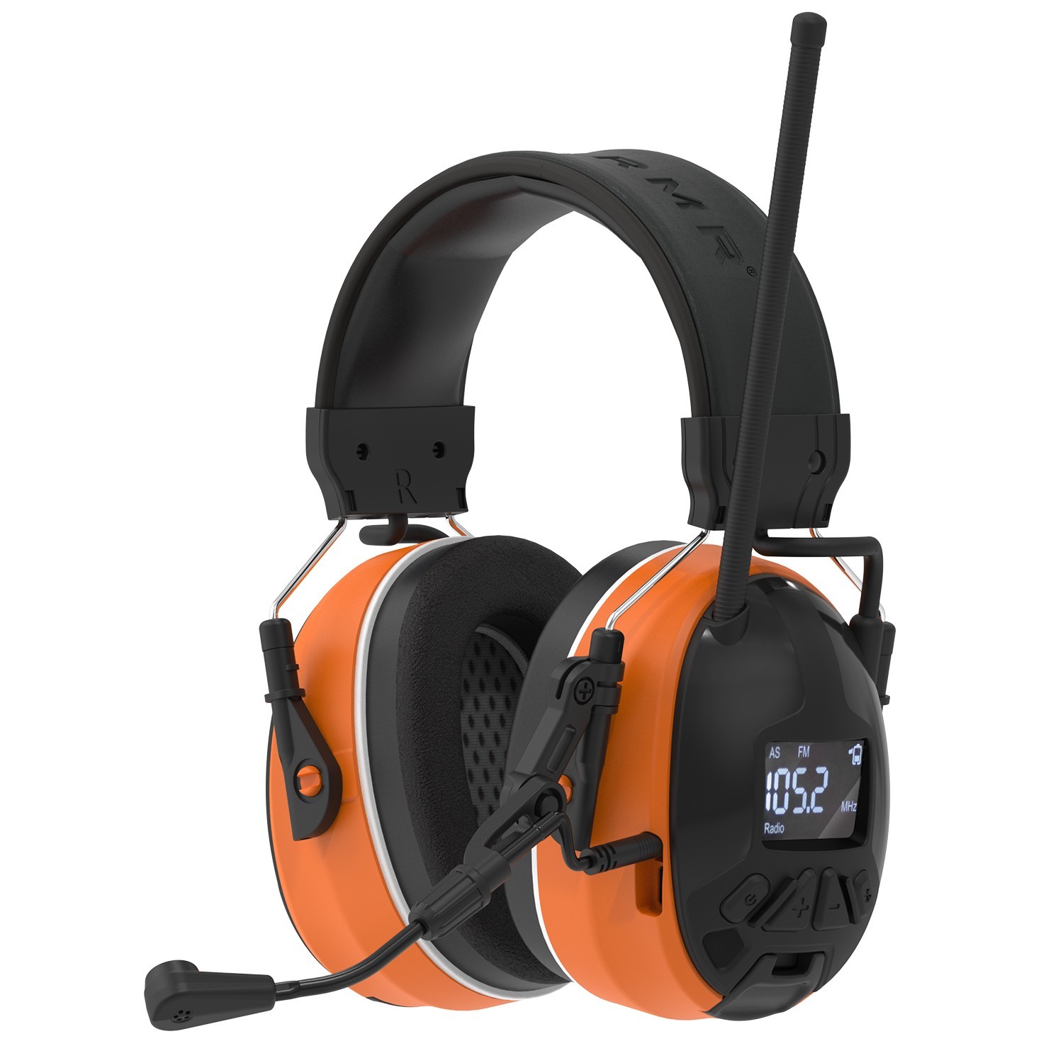EARMOR C52 FM Radio Headphones with Digital Display & MIC Bluetooth Earmuffs