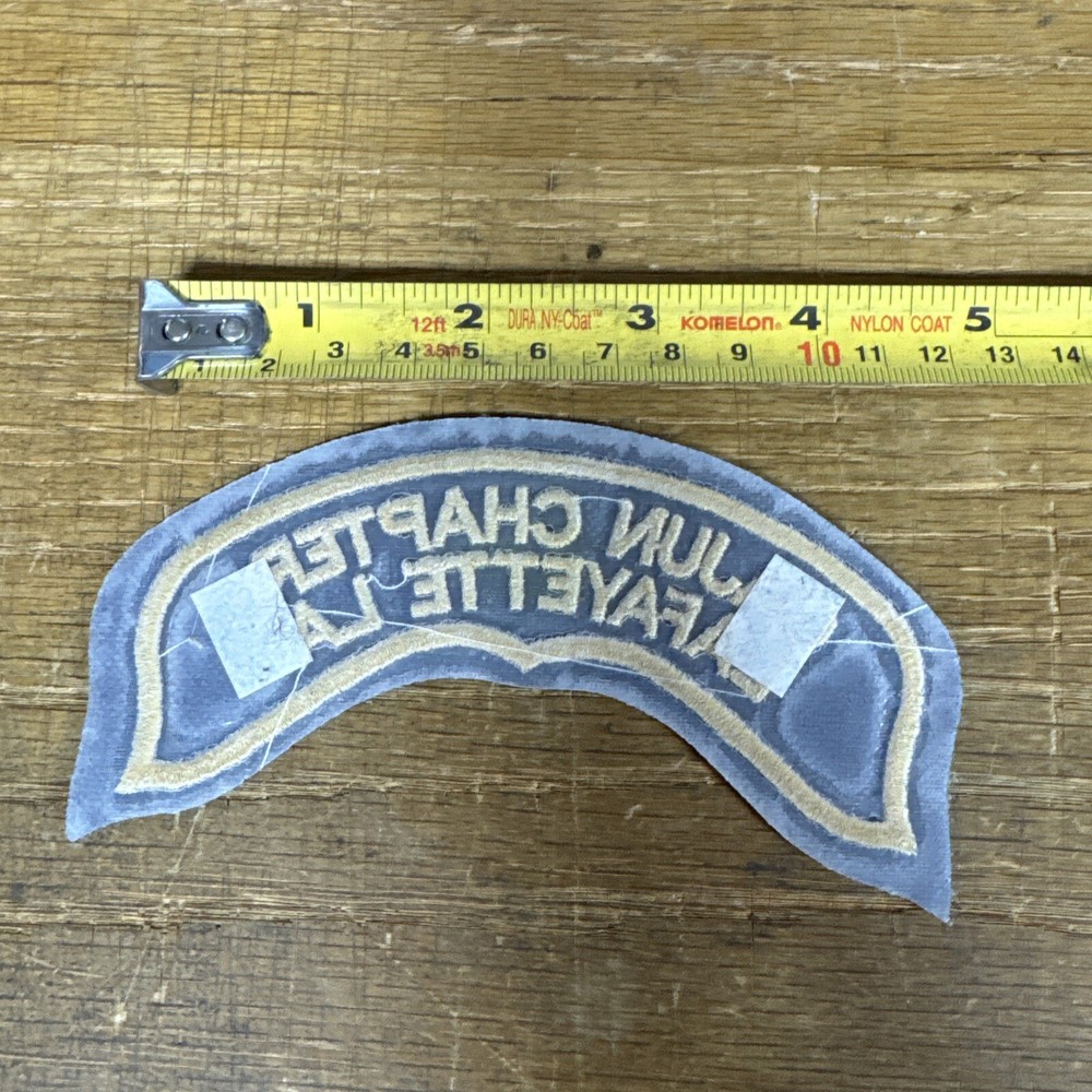 Harley Davidson HOG Cajun Chapter Lafayette LA Vest 5”x 2" Patch