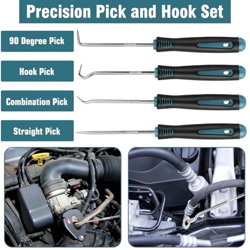 9 Pcs Auto Trim Removal Tool Kit - Plastic Pry Tool for Door Panel Dashboard