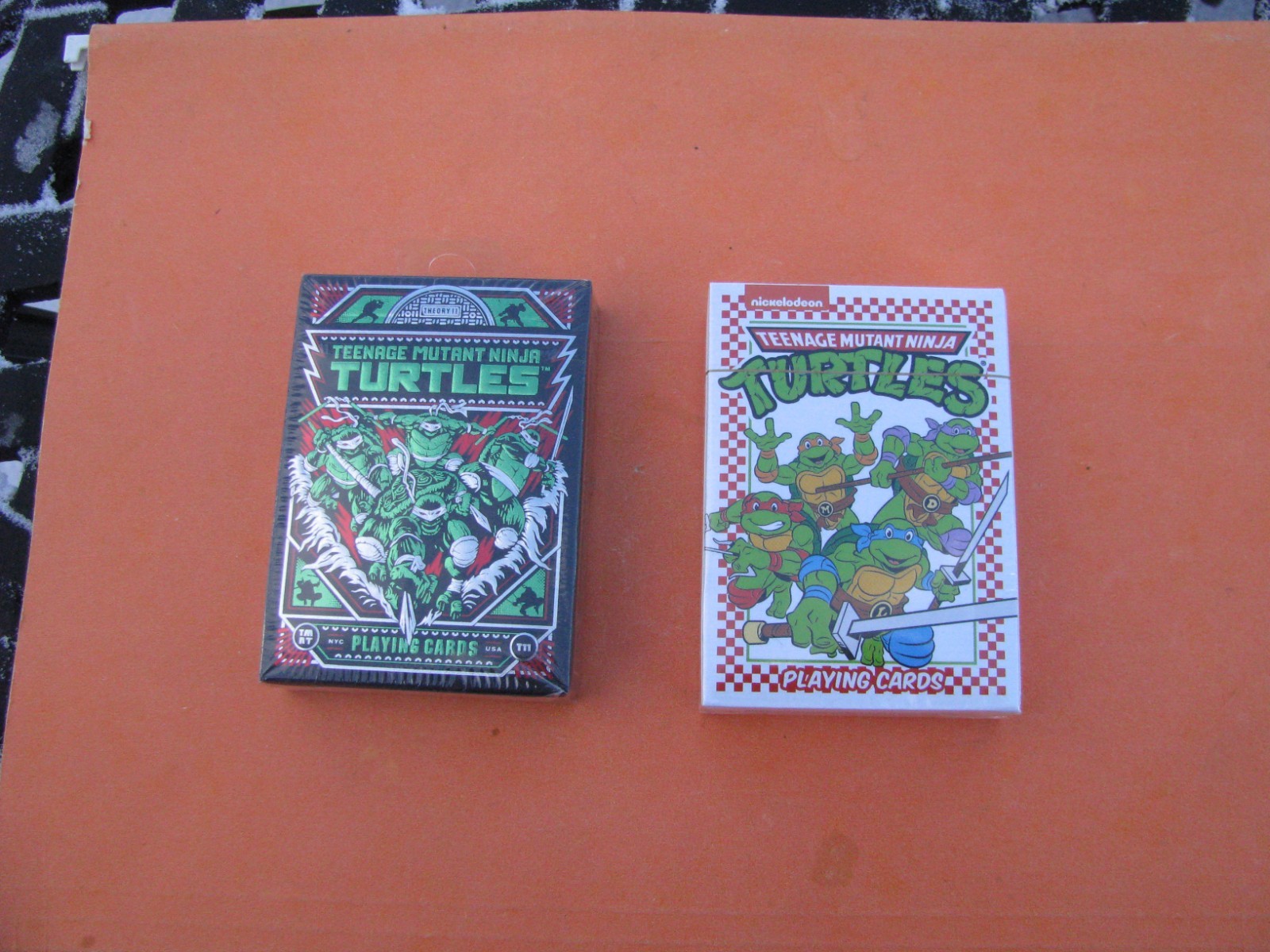 Brand New -  Teenage Mutant Ninja Turtles Playing Cards - lot of 2 - Sealed