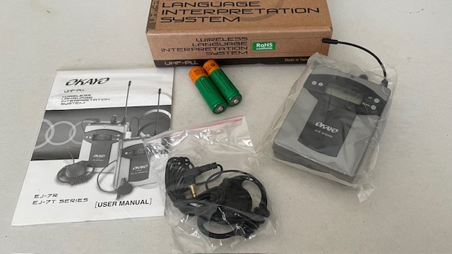 OKAYO EJ-7R Wireless Language Interpretation System Receiver – NEW