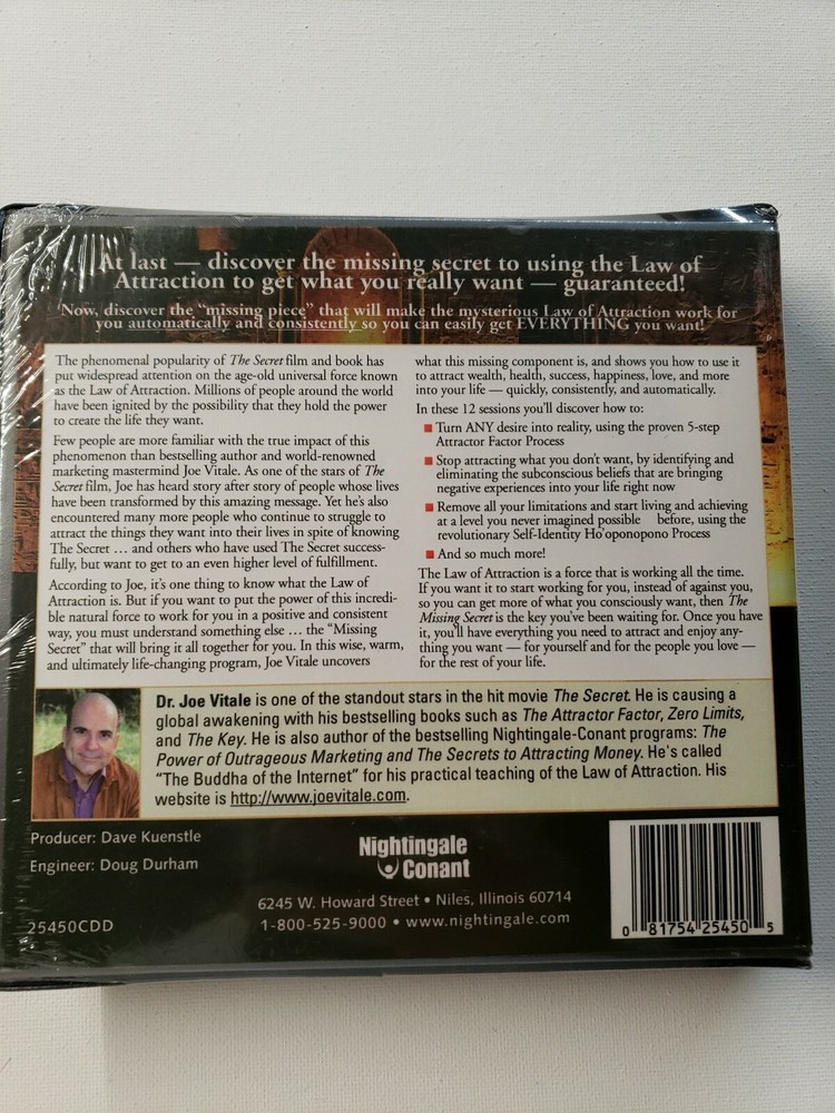 The Missing Secret by Joe Vitale - 6 CDs SELF HELP