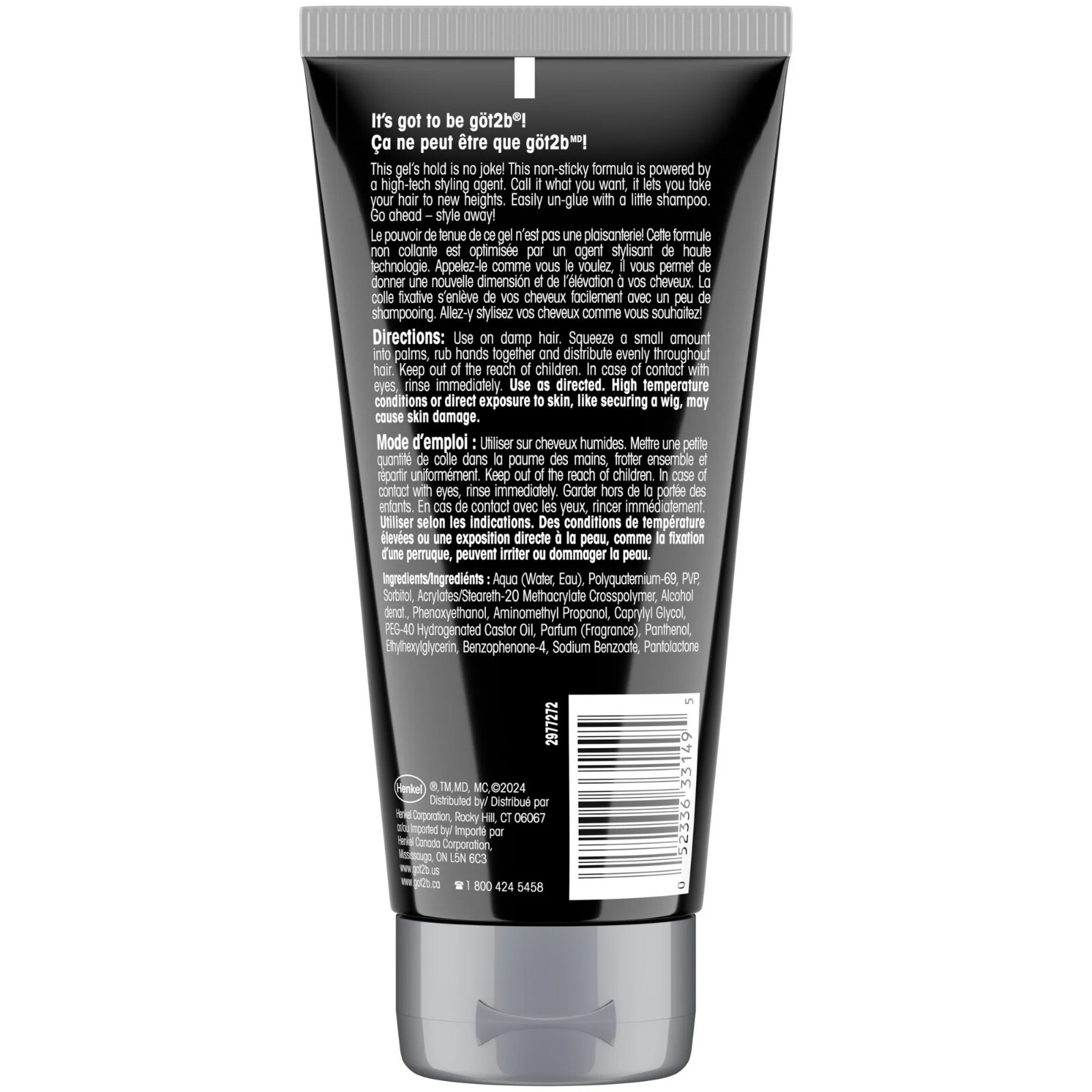 Got2b Ultra Glued Invincible Styling Hair Gel, 6 oz (Pack of 3) Free Shipping