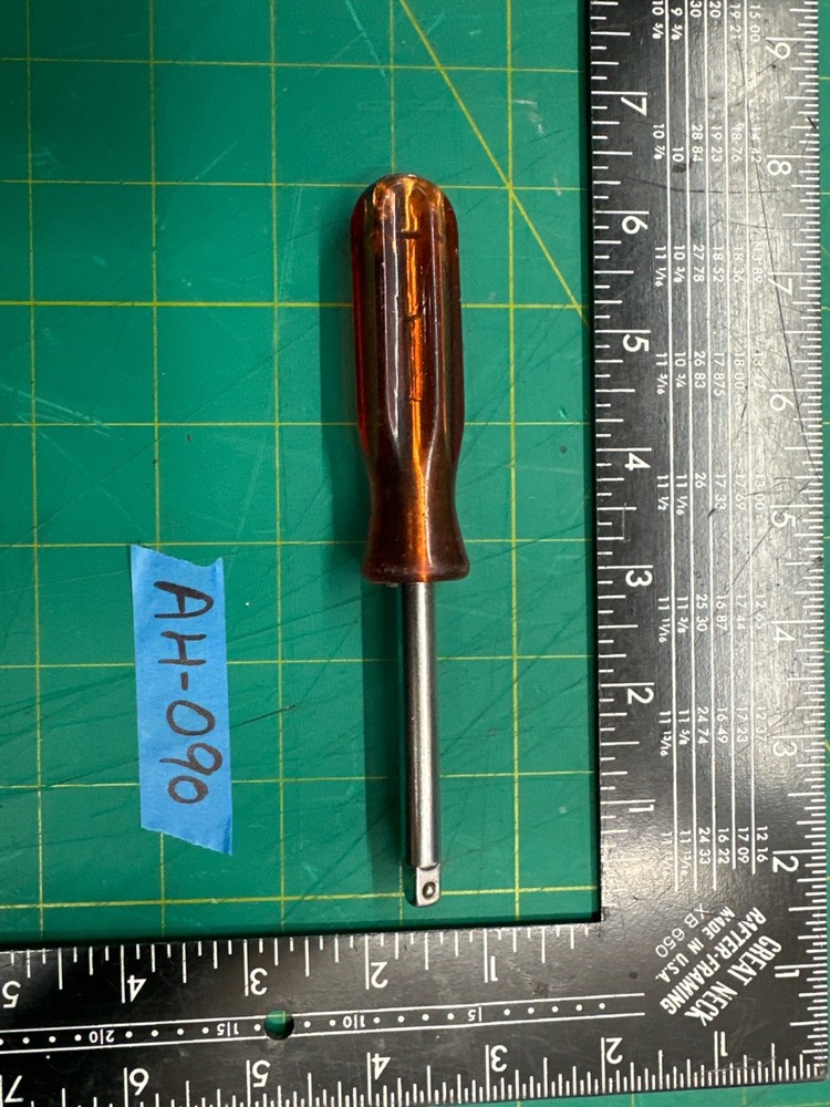 Vintage 6'' Long Square Tip Screwdriver Chrome Vanadium
