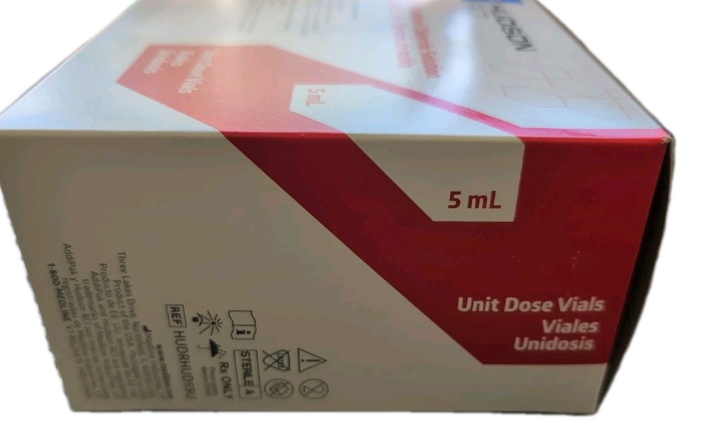 Saline Solution 5ml Each, 100 per Box - Expires October 2027