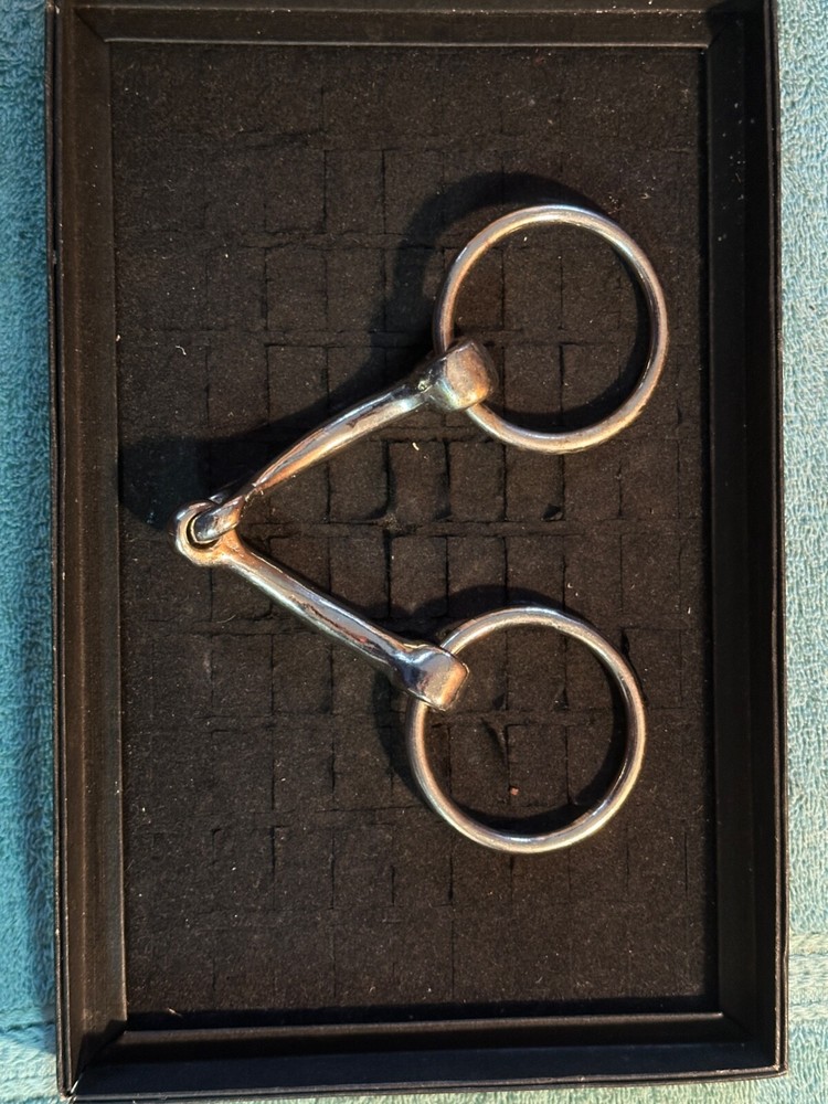 11" Single Joint Double Loop Loose Ring Horse Bit Snaffle