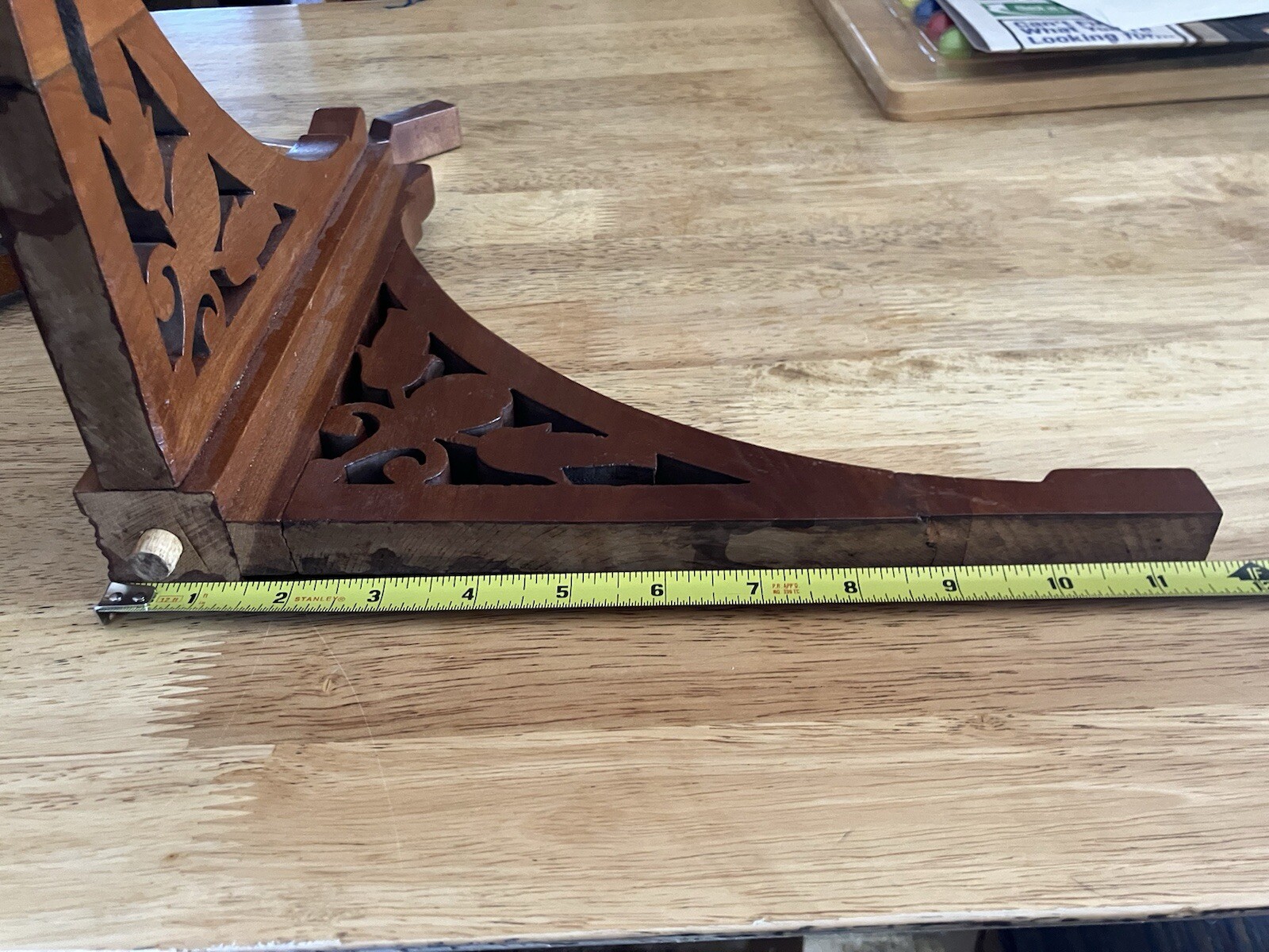 Carved Wooden Bracket Corner Piece Set Victorian Furniture Architectural Salvage