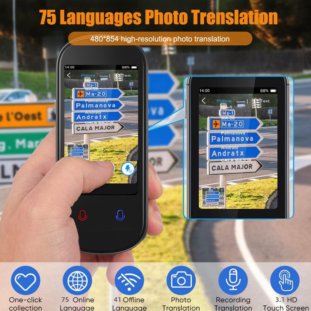 139 Language Translator Device Languages Two-Way Real-Time Language Translator