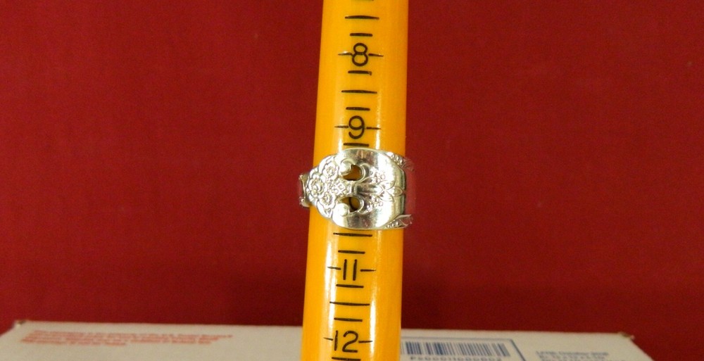 5 Silver Plated Spoon Rings Size 10