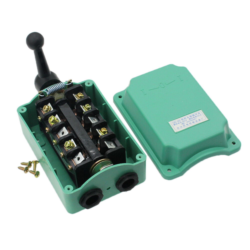 60A Green Drum Switch Forward/Off/Reverse Motor Control RainProof Reversing NEW